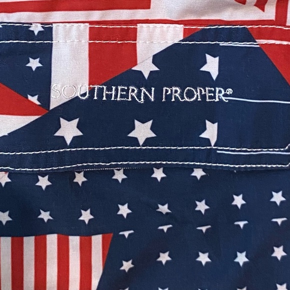 NWOT The OG Patchwork Swim Trunk by Southern Proper Men’s - Picture 11 of 14